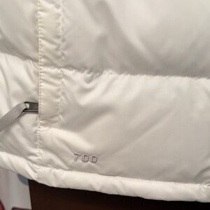 The North Face White Puffer vest